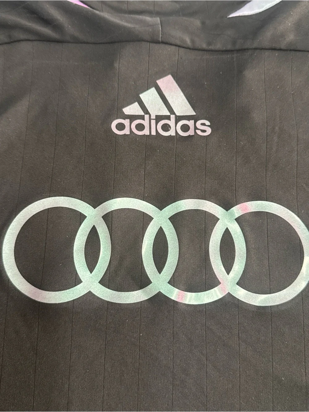 Adidas Inter Miami X Audi F1 Team Jersey Black Multicolor KW4783 Men Size Small